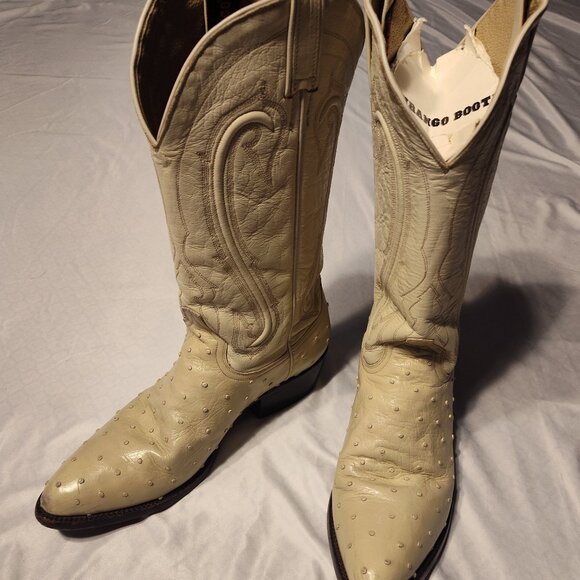 Durango Cream Western Boots - Picture 1 of 12